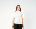 Offwhite mandarin collar blouse