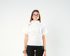 Offwhite mandarin collar blouse