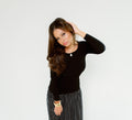 Polka dots dress full sleeve