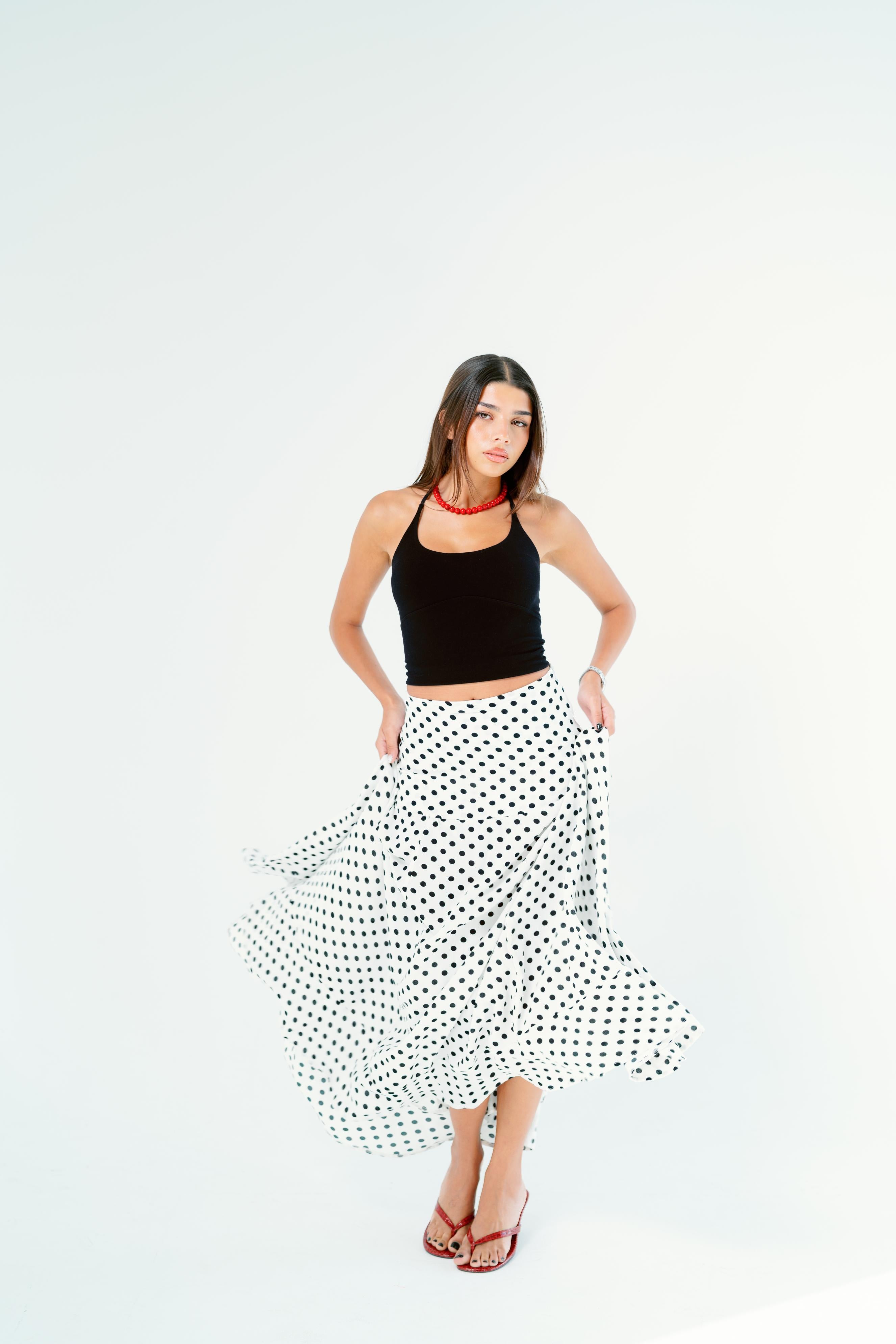 Polka dots skirt