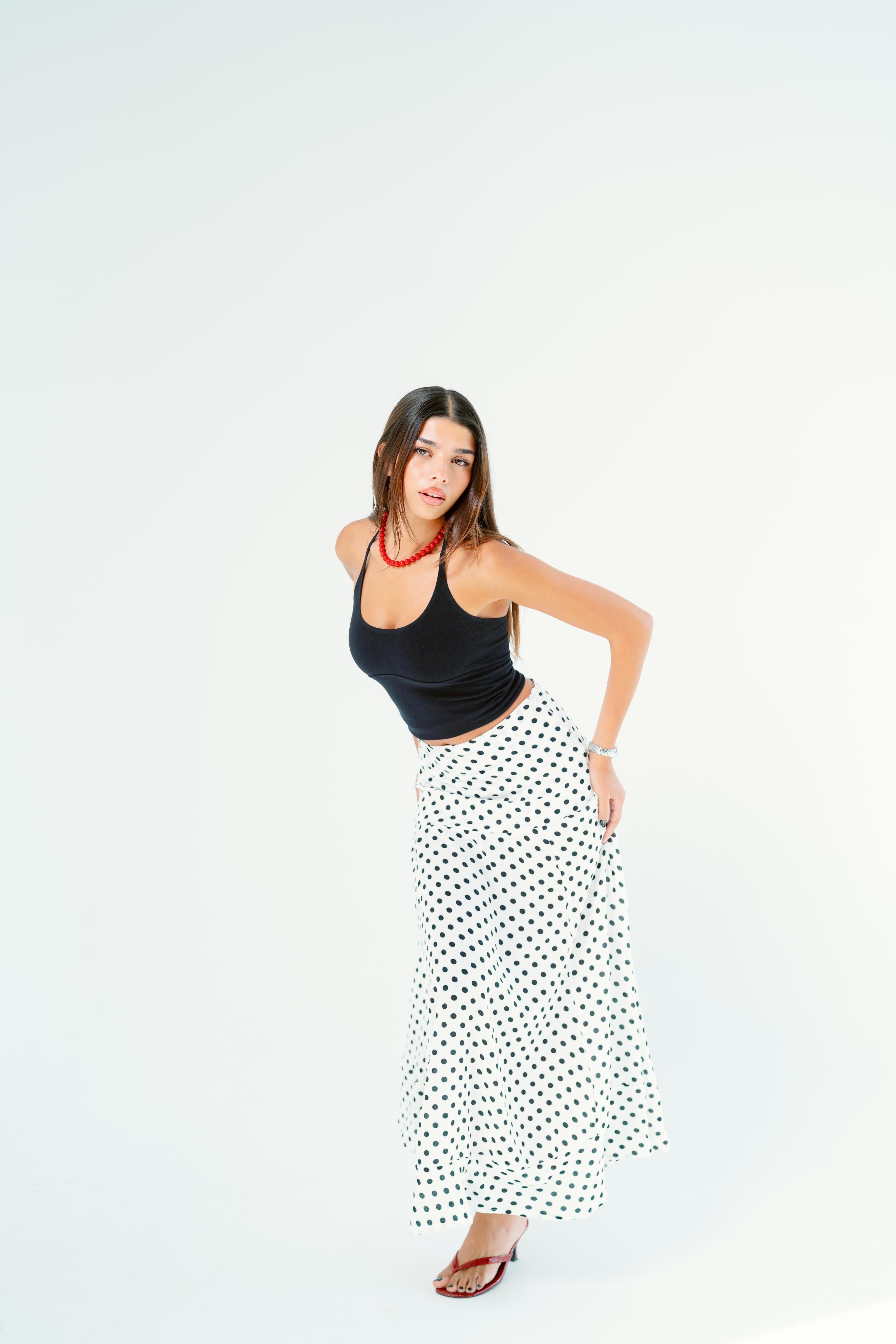 Polka dots skirt