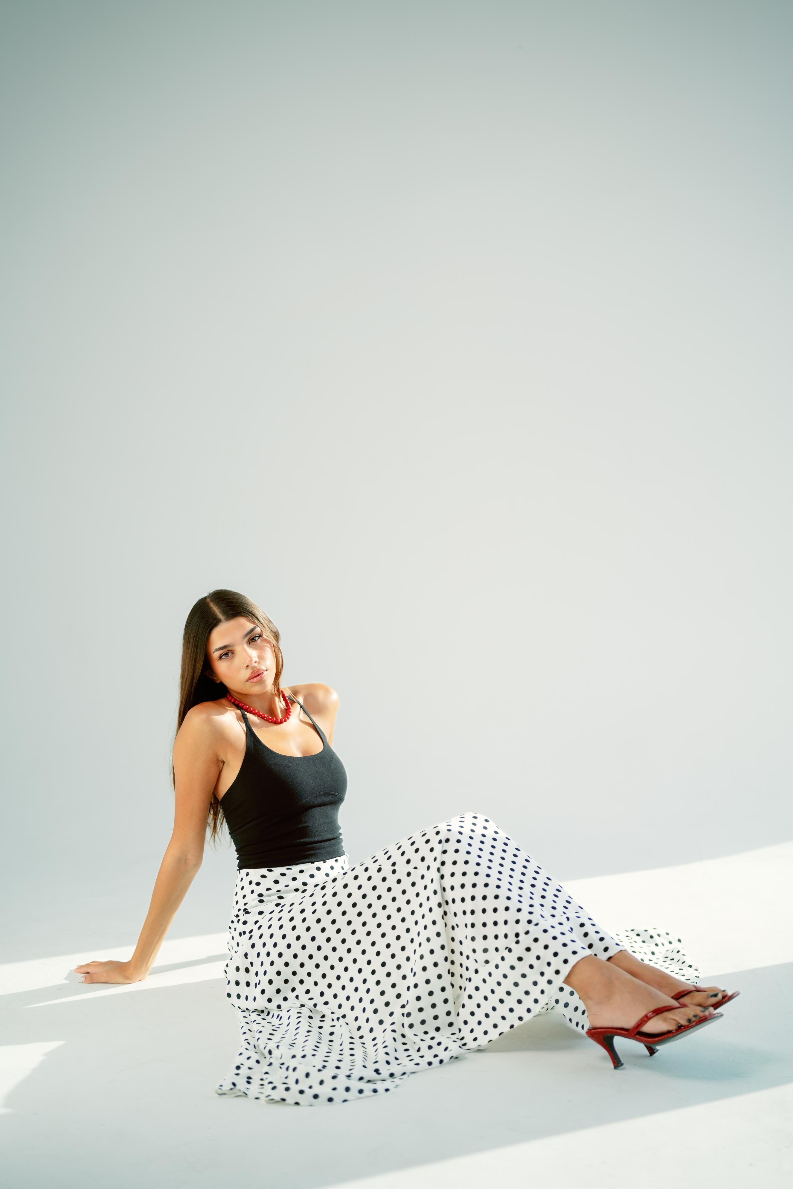 Polka dots skirt