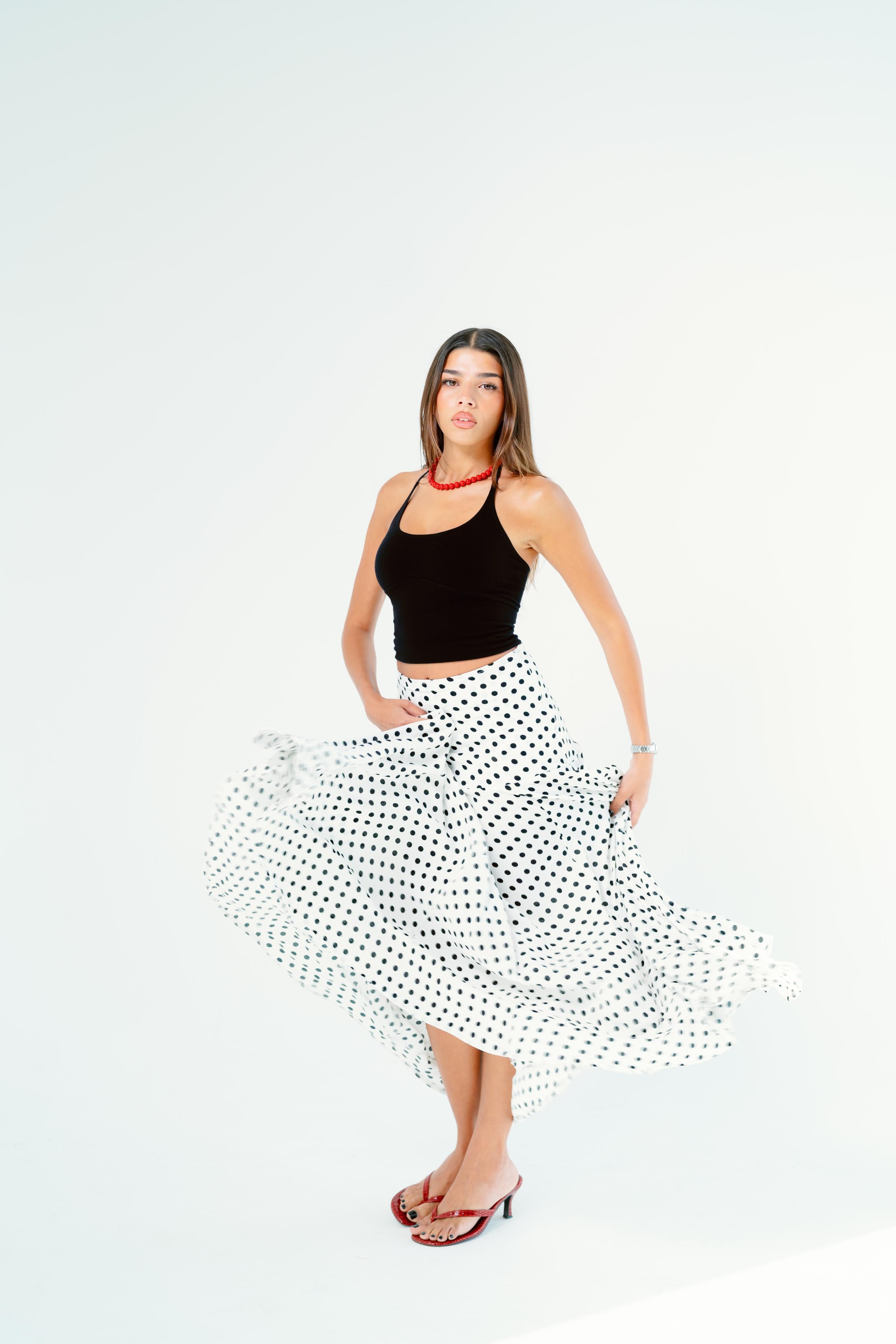 Polka dots skirt