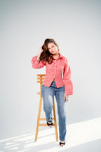 Red gingham shirt
