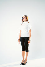 Offwhite mandarin collar blouse