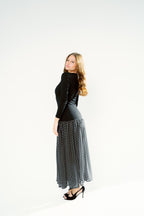 Polka dots dress full sleeve